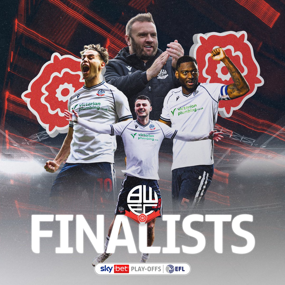 See you at <a href="/wembleystadium/">Wembley Stadium</a>, <a href="/OfficialBWFC/">Bolton Wanderers</a>! 👊

#EFLPlayOffs | #StepUp