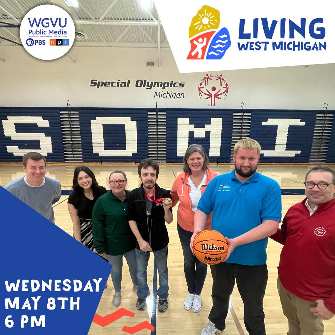 Wednesday at 6pm on #WGVU don't miss Living West Michigan! On this week’s episode: We visit the @Pawswithacause! 🐶 We sit down for a bite at Papa Chops Eatery 🍔 Meet extraordinary athletes at @SPOlympicsMI! 🏀 Tune in or watch on YouTube & the PBS app! #LivingWestMichigan