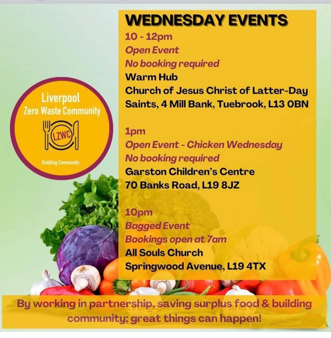 How about making tomorrow Wednesday the day you message #slzfw21 7am & start saving surplus food from landfill Follow instructions below #breakingdownbarriers #buildingcommunities #CoronationFoodProject