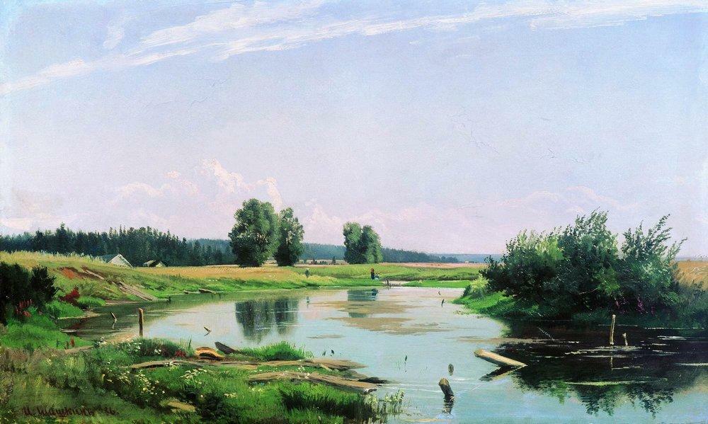 Landscape with lake, 1886 Get more Shishkin 🍒 linktr.ee/shishkin_artbot