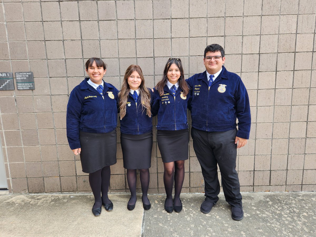 Today April, Pam, Adriel, and Arely spent their day serving The Area 3 FFA Association! Way to lead rams!