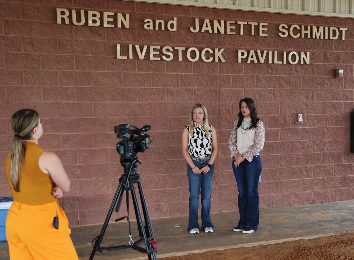 So much to celebrate around our campuses this week! Our thanks to @25NewsKXXV's @SimonaBarca3 for showcasing our two Livestock Judging All-Americans--Kinsey Gardner and Devyn Gaff. Story airing soon!