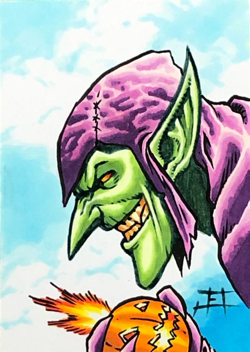 I couldn't help myself!  I had to #copic color this #blanksketchcard #commission of the #greengoblin!  Hope you dig it!

@MarvelStudios

@Marvel

#supportyourlocalartist #supportyourlocalcomicartist #supportyourlocalartists #supportyourlocalindieartist #indiecomics #indiecomic