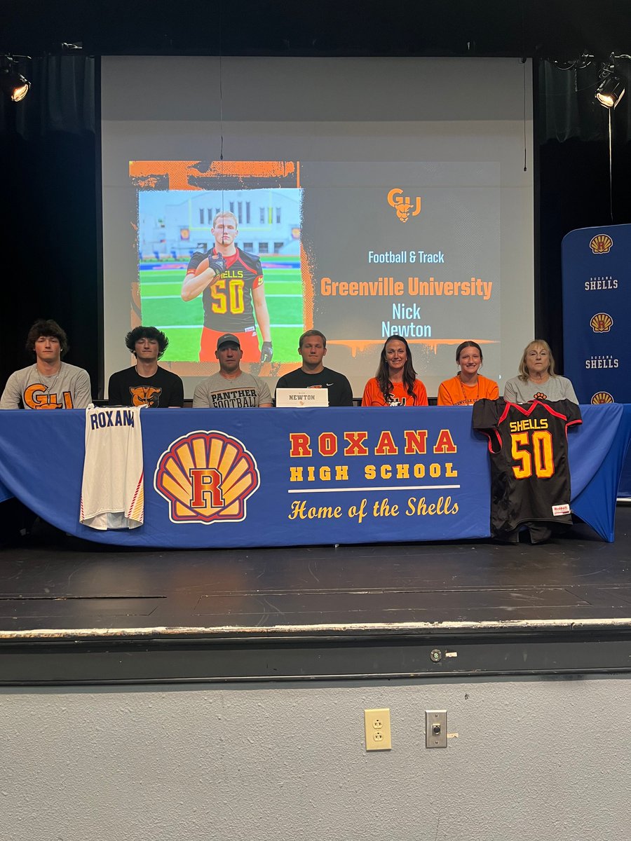 It was signing day in Shell Country. The Class of 2024 will always be remembered as one of the best to walk the hallways of RHS.

Jackson Garman- Greenville University
Macei Carlisle- Greenville University
Nick Newton- Greenville University

<a href="/rhs_shells/">Roxana High School</a>