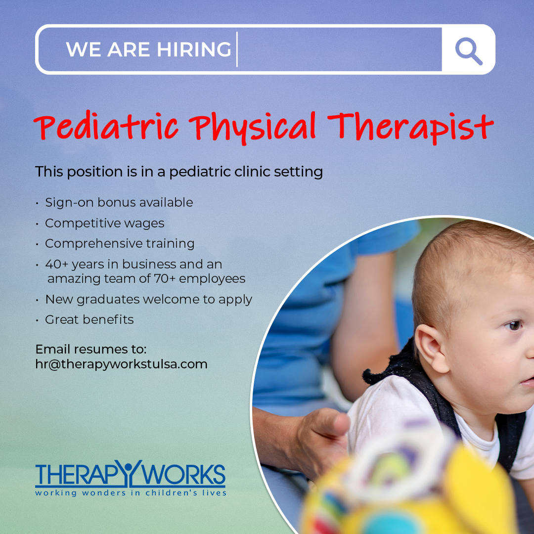 We are hiring! Come join our AMAZING team and make a difference in children's lives!

lnkd.in/gKHEmE3V

#TulsaJobs #nowhiring #ptjobs #tulsaok #hiring