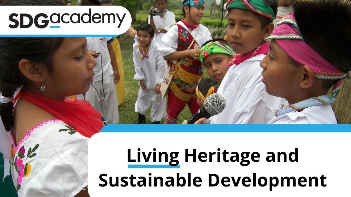 🎨 Learn about how we can safeguard 📺 cultural heritage 🪘 for future generations, check out our course, Living Heritage and Sustainable Development. 💃 Enroll Today➡️ buff.ly/3J1UN6D #sdgs