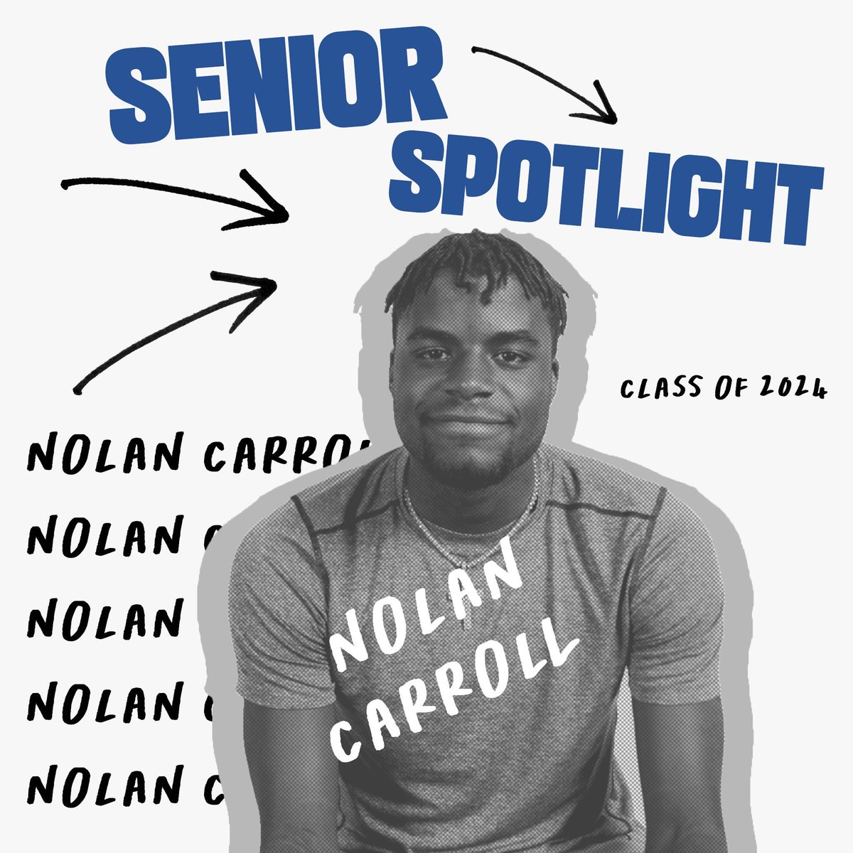 CLSEagles's tweet photo. Meet Nolan Carroll: A dynamic individual with a heart of gold, unwavering determination, and infectious enthusiasm. He achieves his goals while uplifting others with his confident demeanor and humor, making him a true friend and inspiration to all. https://t.co/yis3lrKwvS