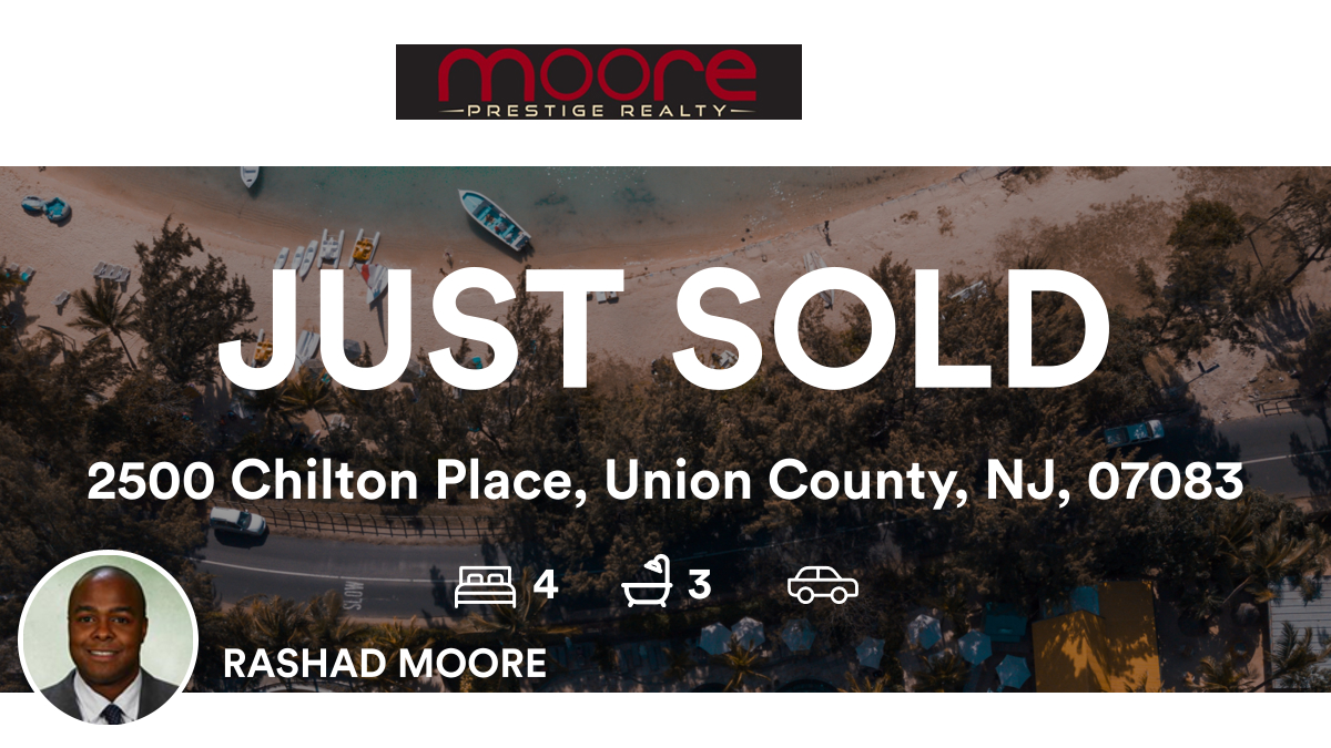 RashadTMoore's tweet photo. 🛌 4 🛀 3
📍 2500 Chilton Place, Union County, NJ, 07083

My latest sale on RateMyAgent.
 0451491
https://t.co/NLStLV4Z0Y

...
#ratemyagent #realestate #MOORE_PRESTIGE_REALTY https://t.co/rGZPlwPIBy