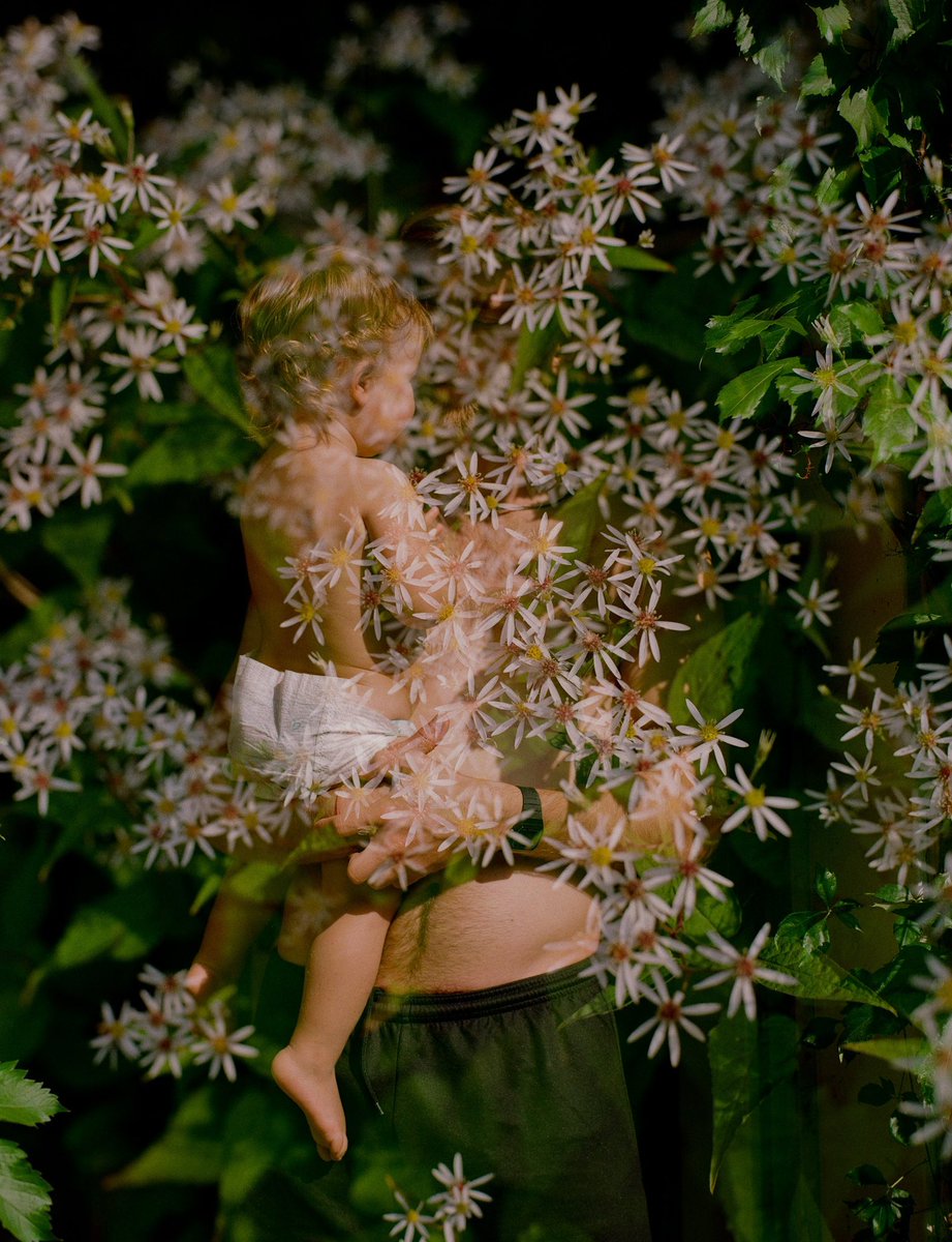 Ode to Spring. Medium format film, double exposure.