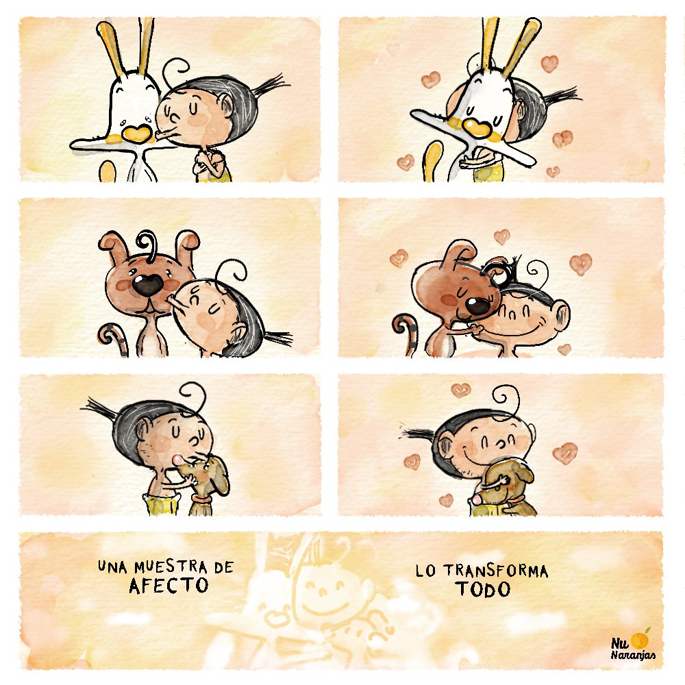 🍊 #FotoHistoria Dibujos para acariciar corazones. #Comparte . . . . . . . dibujos web comic viñetas historietas adopcione adopta perros gatos ilustraciones nu naranjas animales gatos frases watercolor.