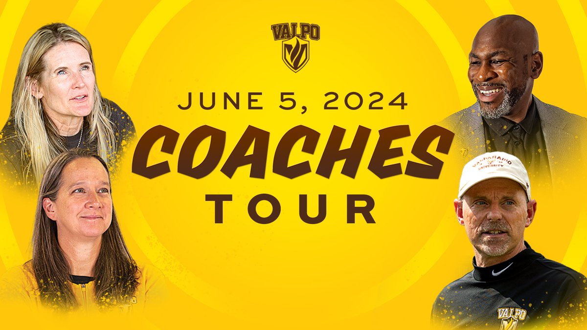 The Valpo Athletics Head Coaches Bus Tour is back for a second annual trip around The Region on June 5! DETAILS > bit.ly/44zbosL #GoValpo