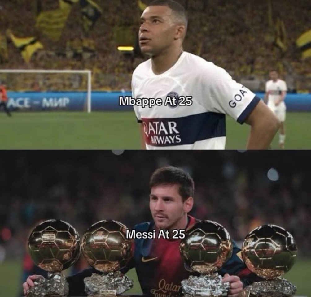 Continuez de comparer ce joueur à Messi.
Vous allez apprendre 😂😂🫵🏼