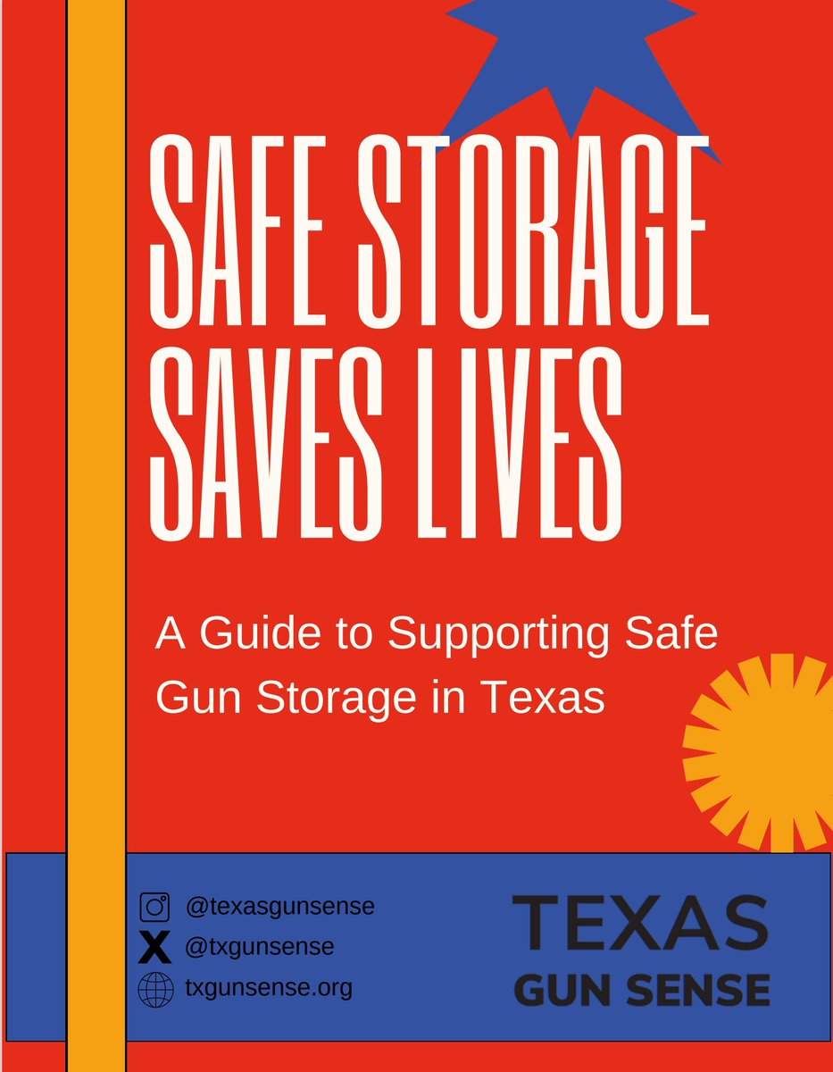 🔒Safety first! Introducing @txgunsense newly released Safe Gun Storage Toolkit, packed with essential tips and resources to promote responsible firearm storage. Download it now for FREE 👉 t.ly/zuyW7 and help keep our communities safer. #GunSafety #txlege -TH