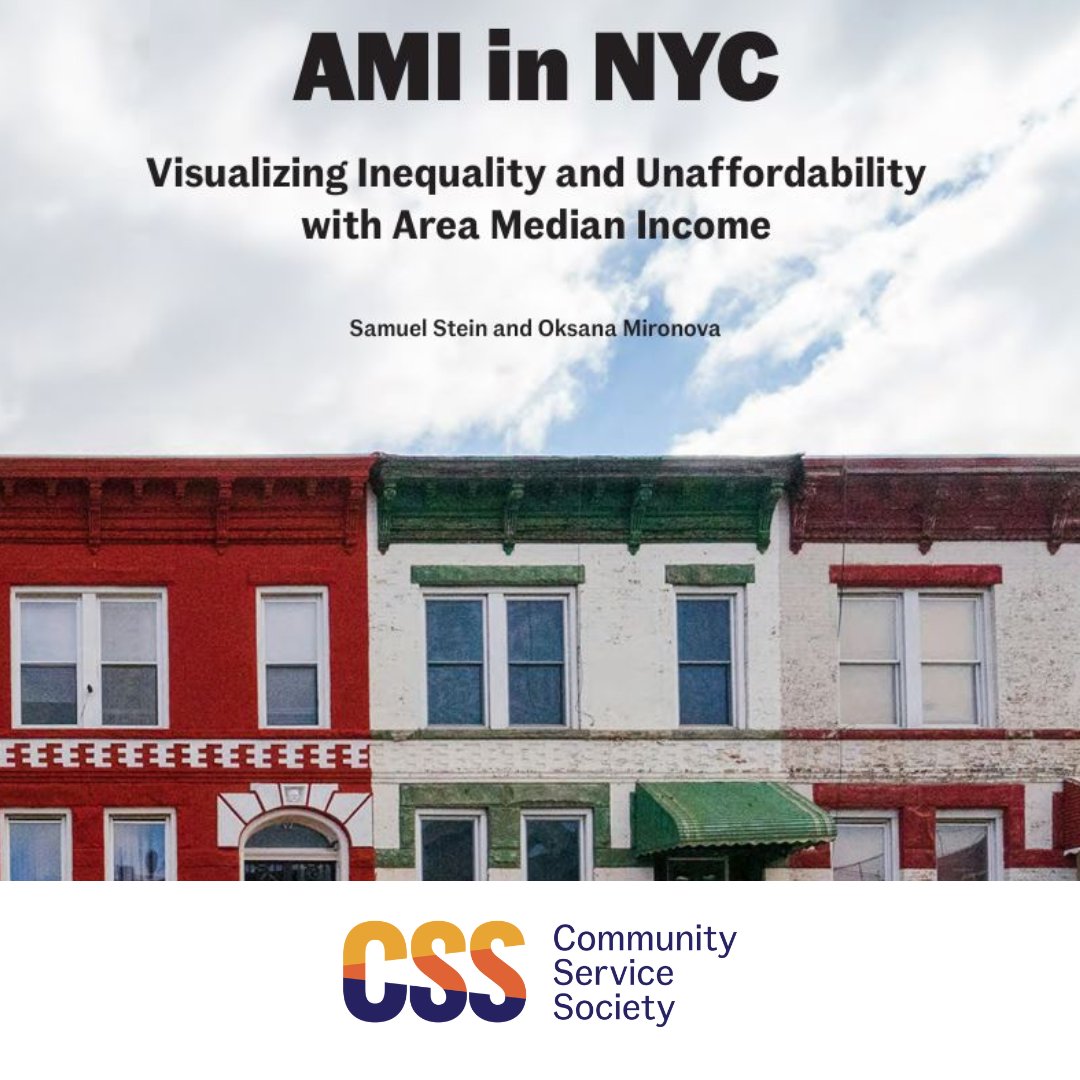 📢There’s a deep mismatch between what we call “affordable housing” and what many New Yorkers can actually afford. Our new report shows where different kinds of New Yorkers fall on the scale of “Area Median Income,” the main way American housing programs are targeted. 🧵