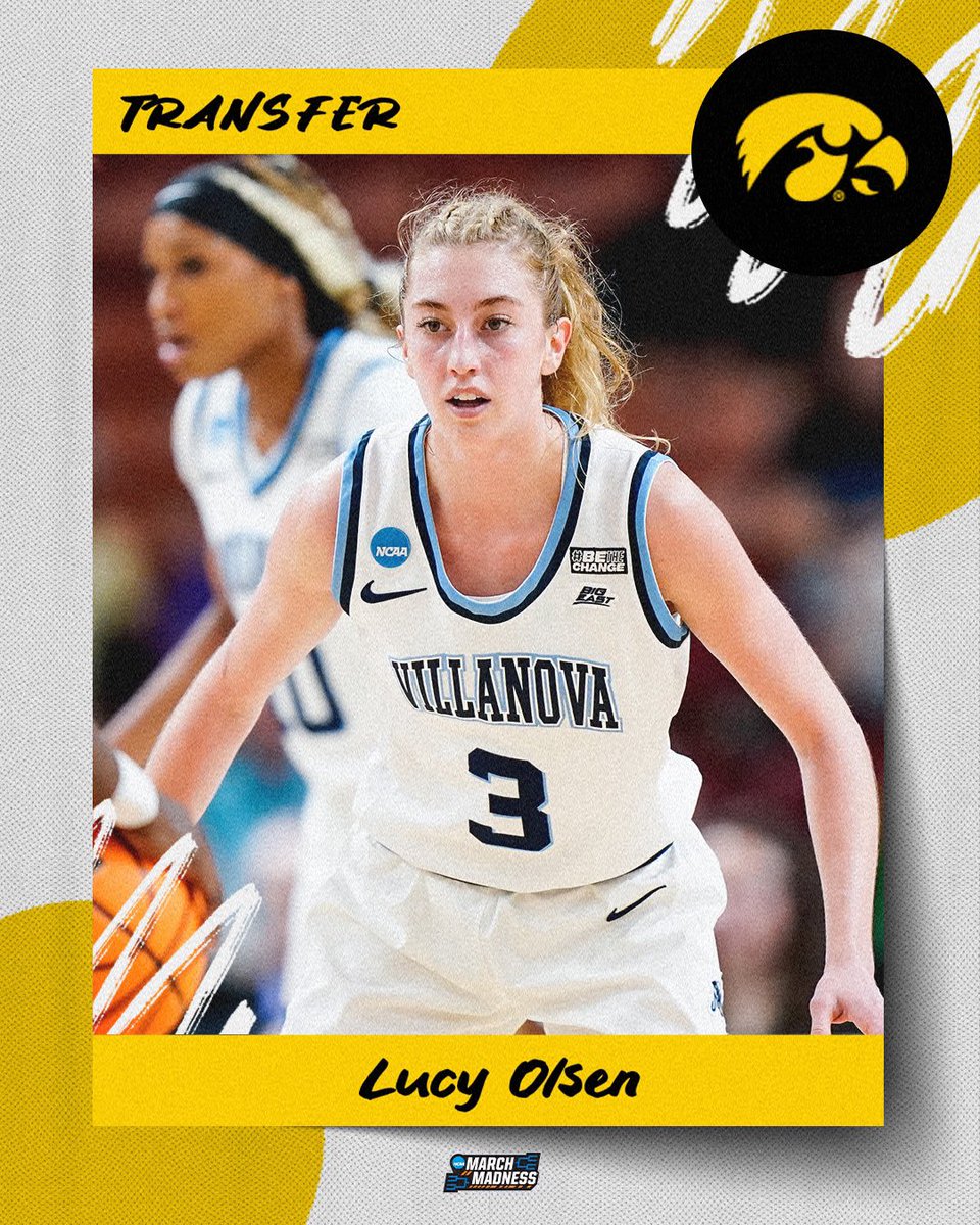 Lucy is headed to Iowa City 🙌 @LucyOlsenbball is officially transferring to @IowaWBB ✍️ #NCAAWBB
