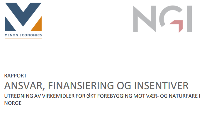 Menon og NGI laget nylig en rapport om hvordan naturskadene i Norge vil stige fremover, i takt med ulike prognoser for klimaendringene. Rapporten er et godt eksempel på overdrivelser av skader ved klimaendringer. En 🧵. 1/