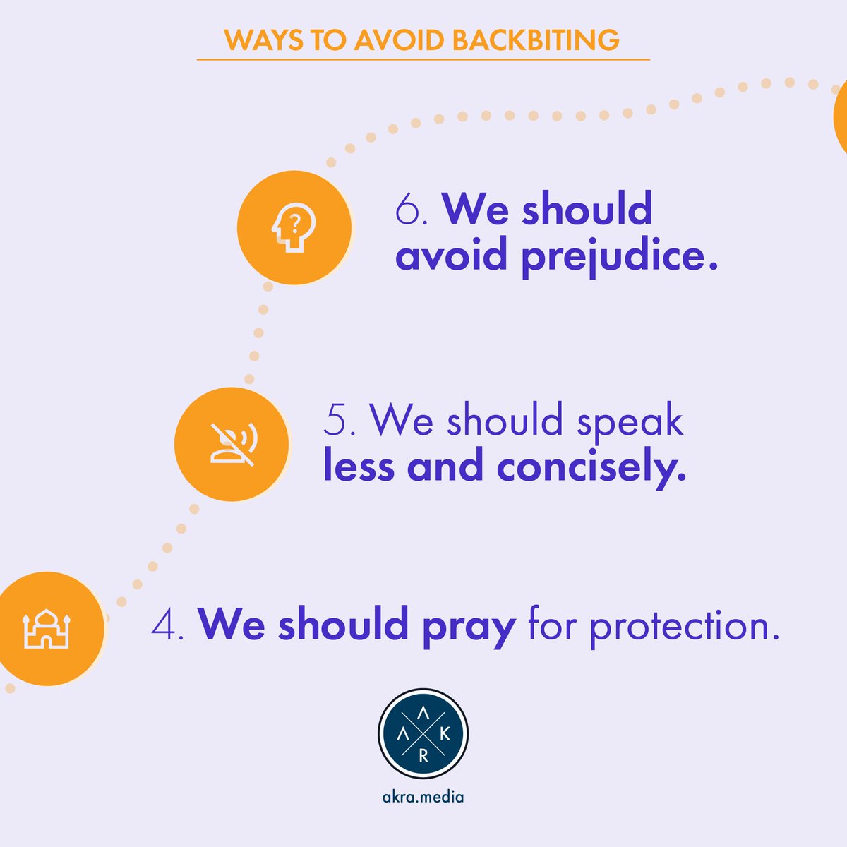 🔹We should pray for protection.
🔹We should speak less and concisely.
🔹We should avoid prejudice.