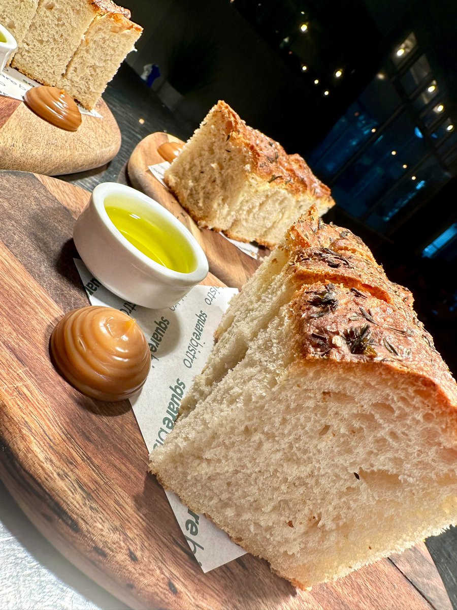 Plenty of our foccacia, yeast emulsion and olive oil tonight #properbread