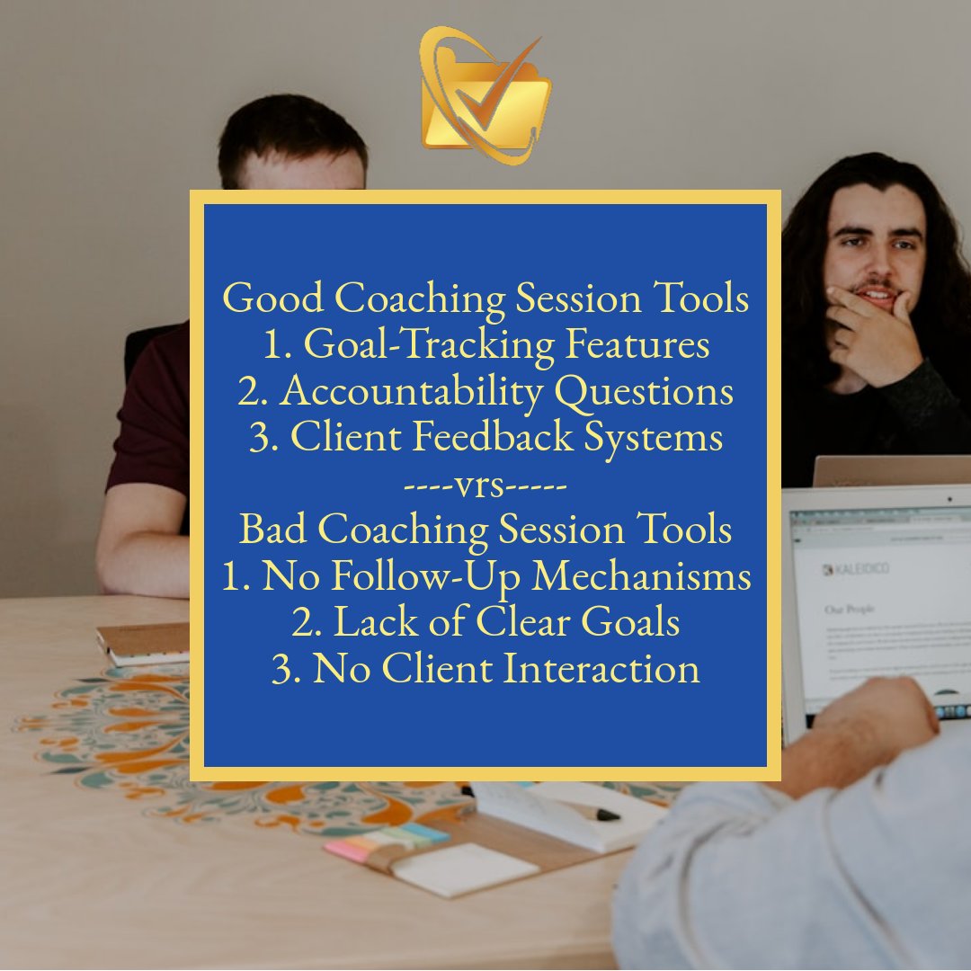 mitchrusso's tweet image. Want to know if your coaching sessions are top-notch? 🌟 Check out these traits that make or break their effectiveness! Got feedback or thoughts? Drop a comment below or hit us up at info@clientfol.io to learn more! ✍️ #CoachingSuccess #ClientFol_io #GoalTracking coach, coaching,