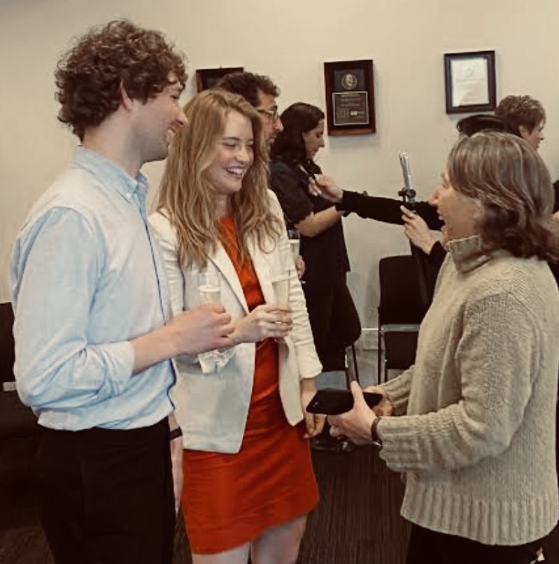 Unsurprisingly, this was my favorite photo of the day, celebrating with our incredible research editor, @LynnDombek. @LChurchilll, we must recreate this with you and the rest of the research team when we're all together!