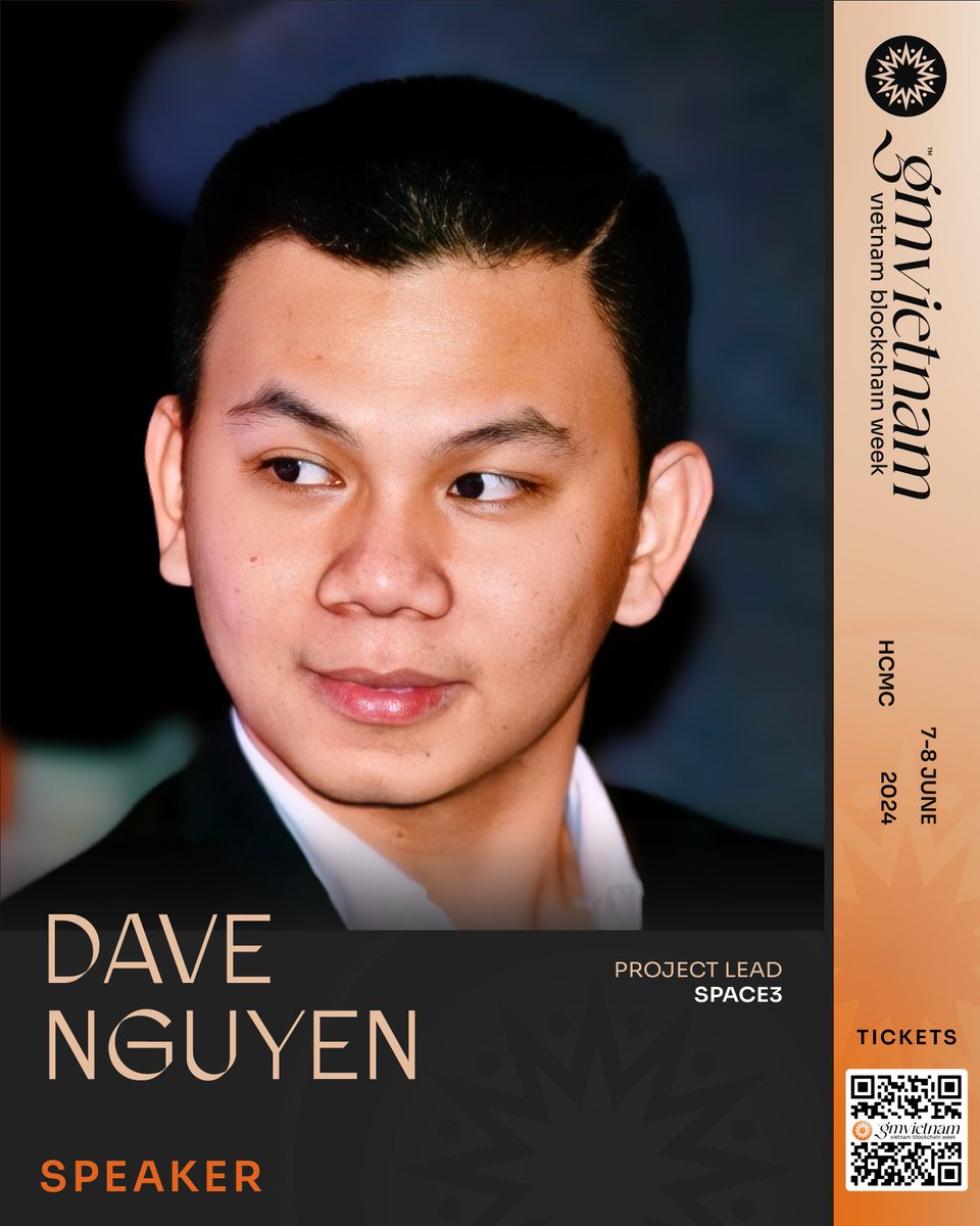 Welcome @davedaveng, Project Lead at @Space3_gg, as our speaker at #GMVN2024! Is onboarding new users a challenge in web3? He will be sharing insights on this with his wealth of experience in the Web3 space. 🌟 Don't miss out 👉 gmvietnam.io/get-tickets