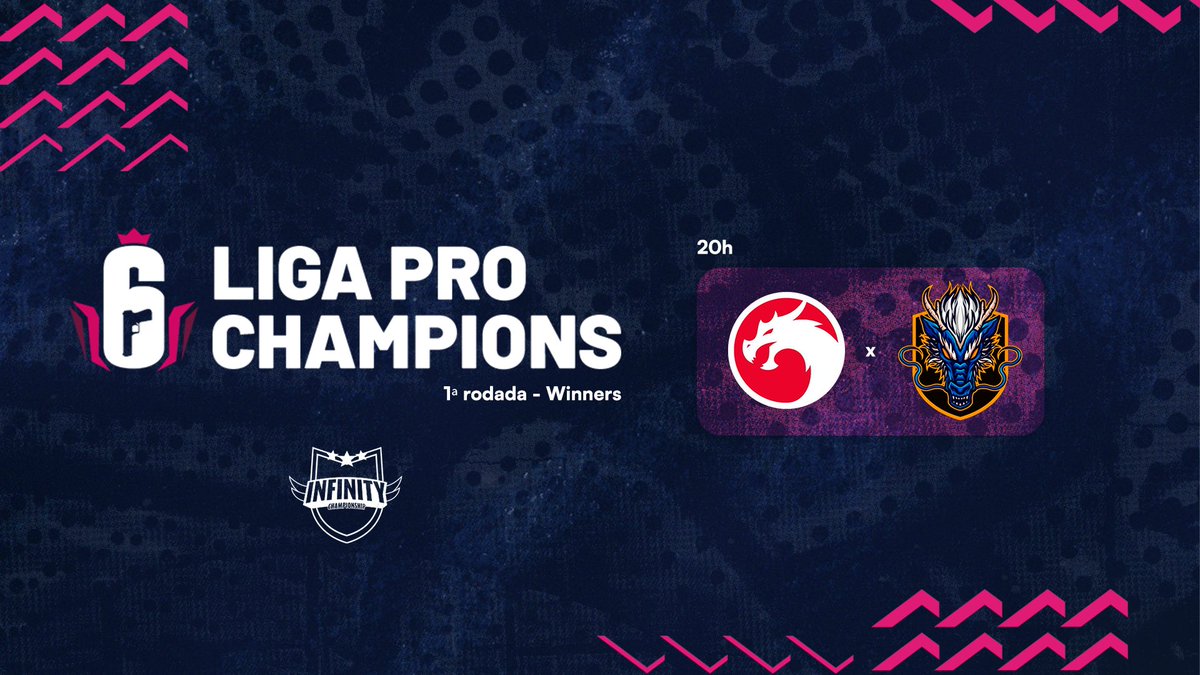infinityr6s's tweet photo. Liga Pro Champions [Consoles] 🏆 

Fase decisiva! Quem vai continuar na Winners?

20h - @DRGTeamR6 x Rds 

📺 https://t.co/14KlUGOP4j

📺 https://t.co/3uiffwAihU

#infinityr6s #rainbowsixsiege #r6siege #ps4 #ps5 #xbox #xboxseriess #xboxone https://t.co/n4W7jPTMEh