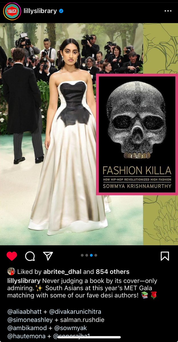 Fashion Killa was featured in @lillyslibrary x @Lilly Met Gala roundup 💀🙏🏽