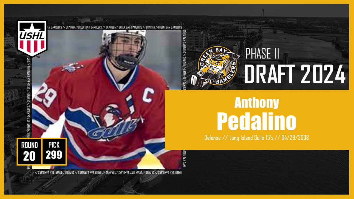 Gamblers select Anthony Pedalino from the Long Island Gulls 15's team in round 20. #GoGamblers