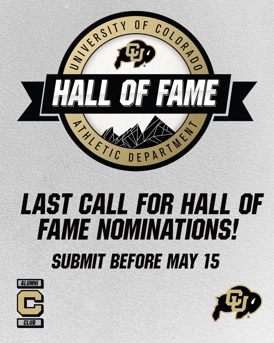 It's the LAST CALL to submit Hall of Fame Nominations. Submit via the Google Form below by May 15th! forms.gle/PxYwrebxeACPCt…