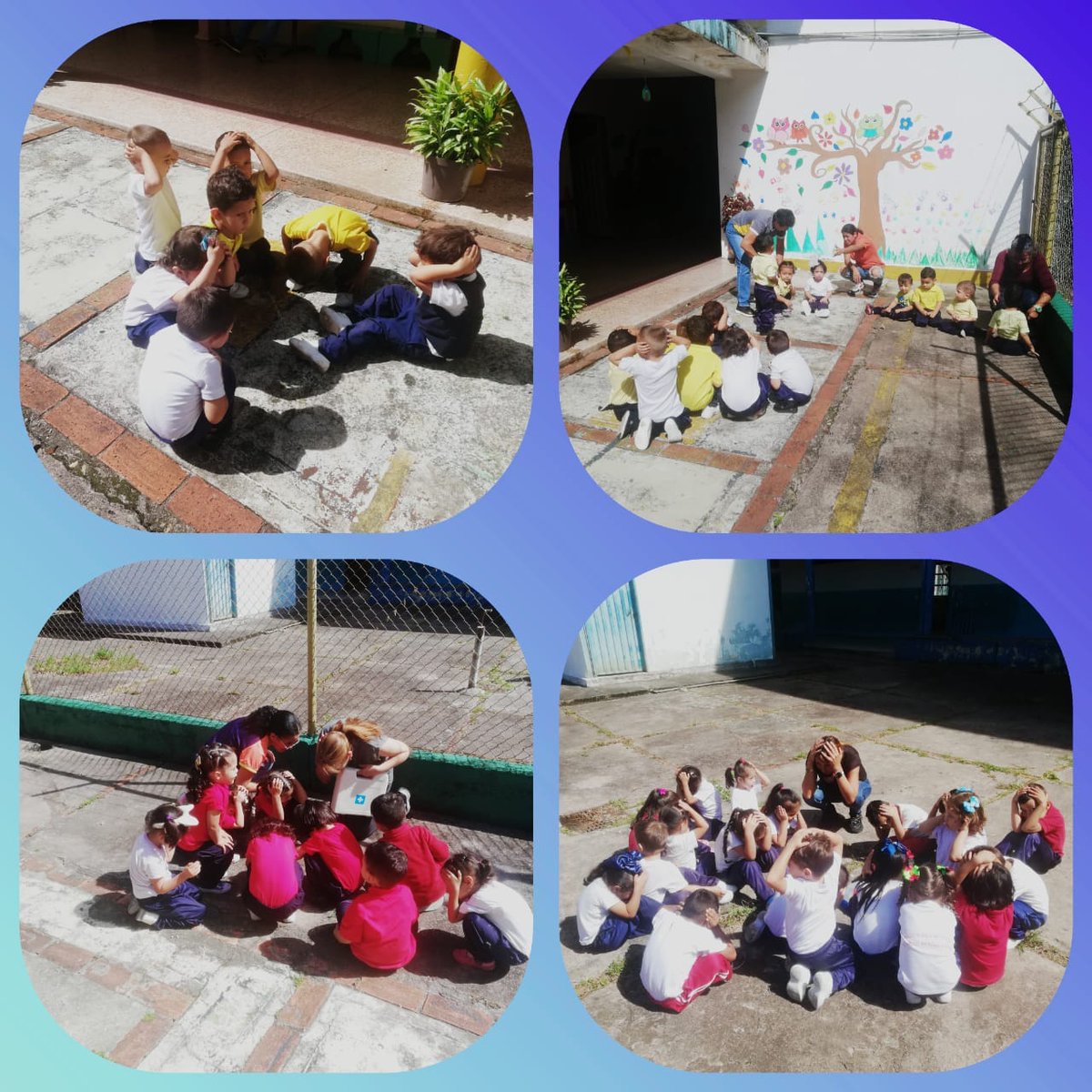 Simulacro de evacuación, Grupos Senifa, Maternal, A y B <a href="/Berzabethg1/">Berzabethgandicaoficial</a> <a href="/Div_Ini_Pri_Esp/">Divi. de Niños y Niñas ZET</a> <a href="/educinicialmppe/">Educación Inicial</a>