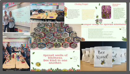 Our grade 6 and 6/7 classes made Bee Sanctuaries to care for God’s Creation and learned the importance of spreading kindness. @SHOJ_HCDSB @HCDSB