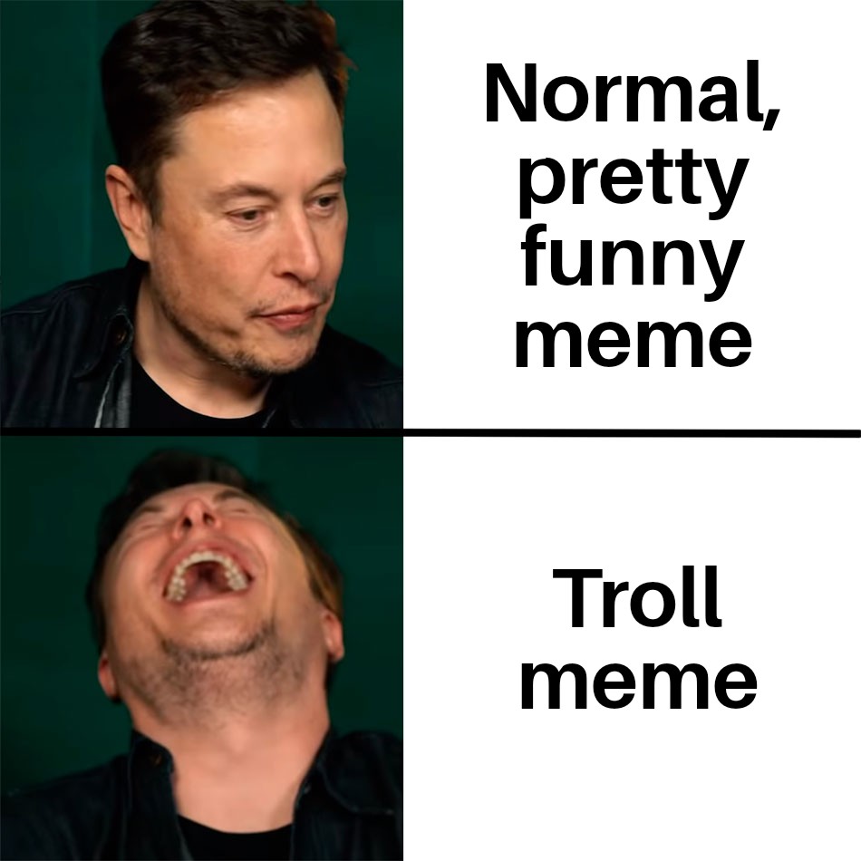 Troll isn't just a meme, it's the meme that rules them all. 🤴🏻 😄🚀 #MemeKing #Troll