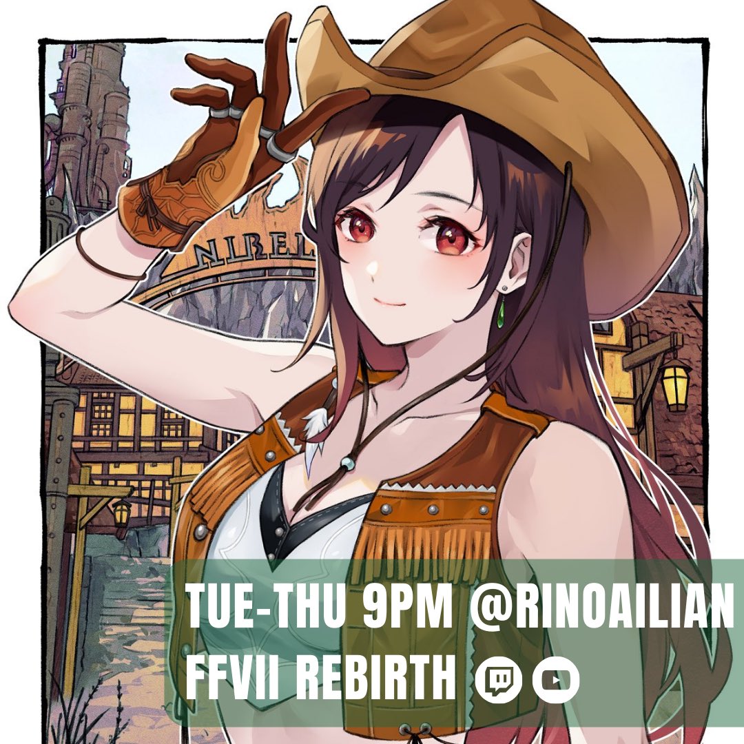 See ya tonight for #FinalFantasyVIIRebirth on #Twitch at 9pmET with #RinoIlian! Like, share & follow!
#gamer #streamer #SquareEnix #FF7 #otaku #finalfantasyfan #FFR #twitchstreamer #rpg #montrealgamer #mexicangamer #canadiangamer