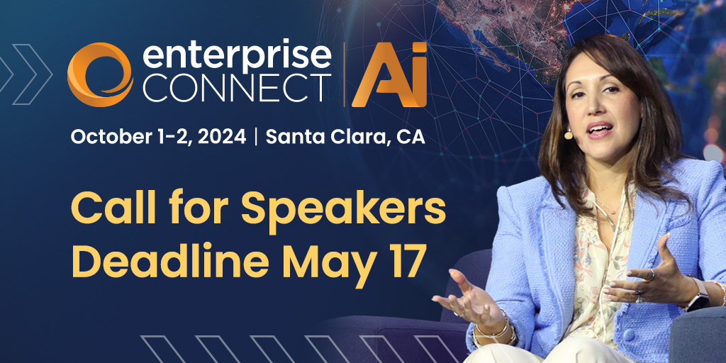 Do you have insights into AI for #CX, productivity, or #IT management? Be heard at #EnterpriseConnect #AI this fall, right in the heart of Silicon Valley. Seize the opportunity now, and be a part of our #callforspeakers program! Get more info and submit: informatech.co/4dyBDnd