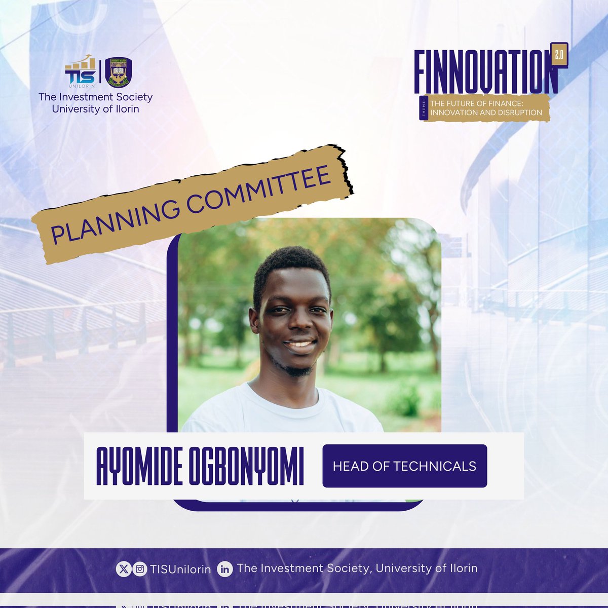 TISUnilorin's tweet photo. your tireless efforts in making FINNOVATION 2.0 a success.
#FINNOVATION https://t.co/7KMJ1W99O2