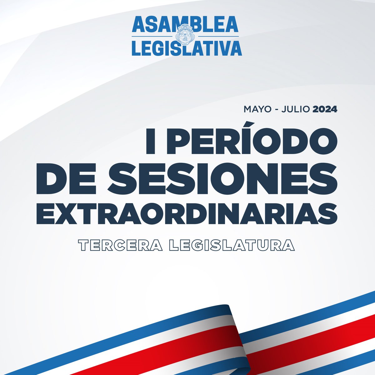 Este 1 de mayo inició el I Periodo de Sesiones Extraordinarias de la Legislatura 2024-2025. En este periodo es el Poder Ejecutivo el que define los proyectos que conocerá la Asamblea Legislativa. Se extiende hasta el próximo 31 de julio. #AsambleaCRC #SesionesExtraordinarias