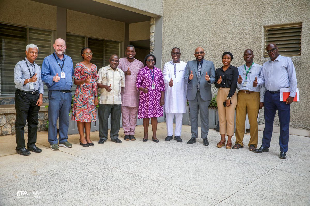Excited to welcome @IITA_CGIAR @EYMohammed , DG of @WorldFishCenter, to the @IITA_CGIAR family! Together, we'll boost food systems development in Africa. 🌍🐟 #partnership #foodsecurity #AfricaDevelopment