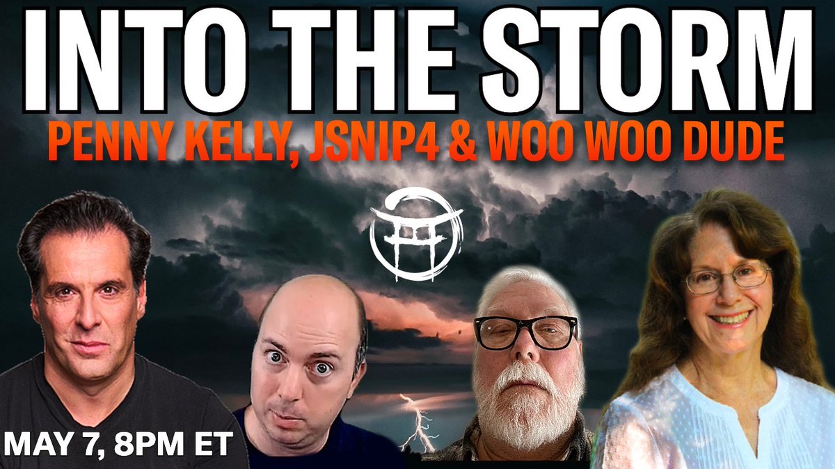 ⛈️ INTO THE STORM WITH PENNY KELLY, JSNIP4, WOO WOO DUDE & JC ! 

From Financial Collapse, to Big Leaving, to ET WAR, Its a brand New World!  

📣TODAY AT 8 PM EST  

🔴rumble.com/v4tqixx-into-t…

@MorigeauJanine @megmoonbeam_ @PatteeuwJens @clif_high @Beyond_Mystic @RealistNews