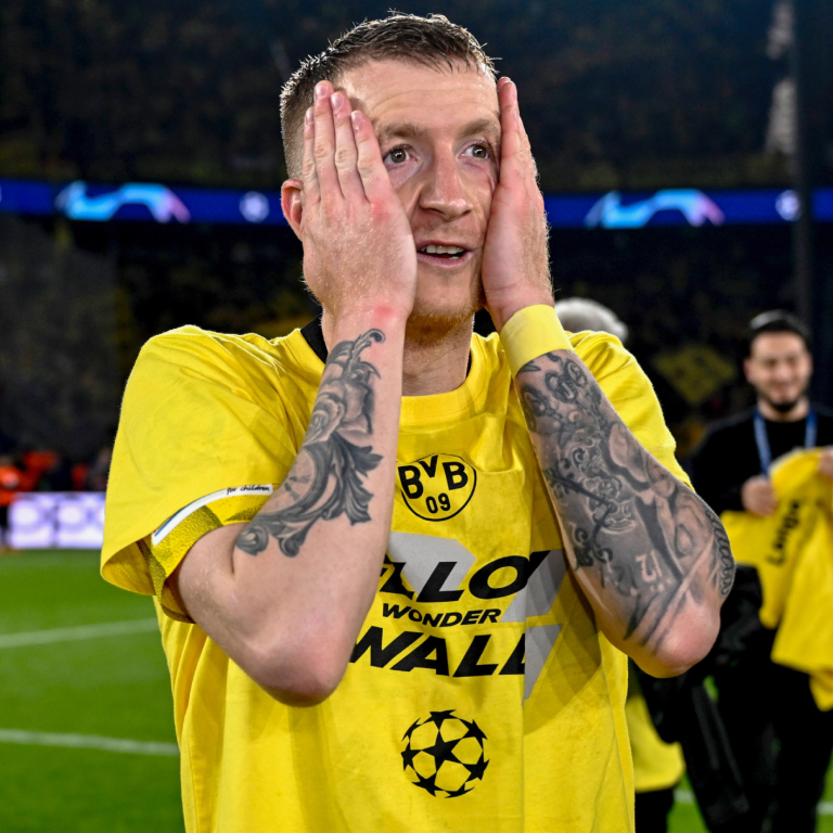Vean nada más lo que es esta foto, por favor. Ni siquiera Marco Reus puede creer que la final de la UEFA Champions League será su último partido oficial como jugador del Borussia Dortmund. Pase lo que pase, se despedirá del equipo de su vida jugando en el escenario más grande del