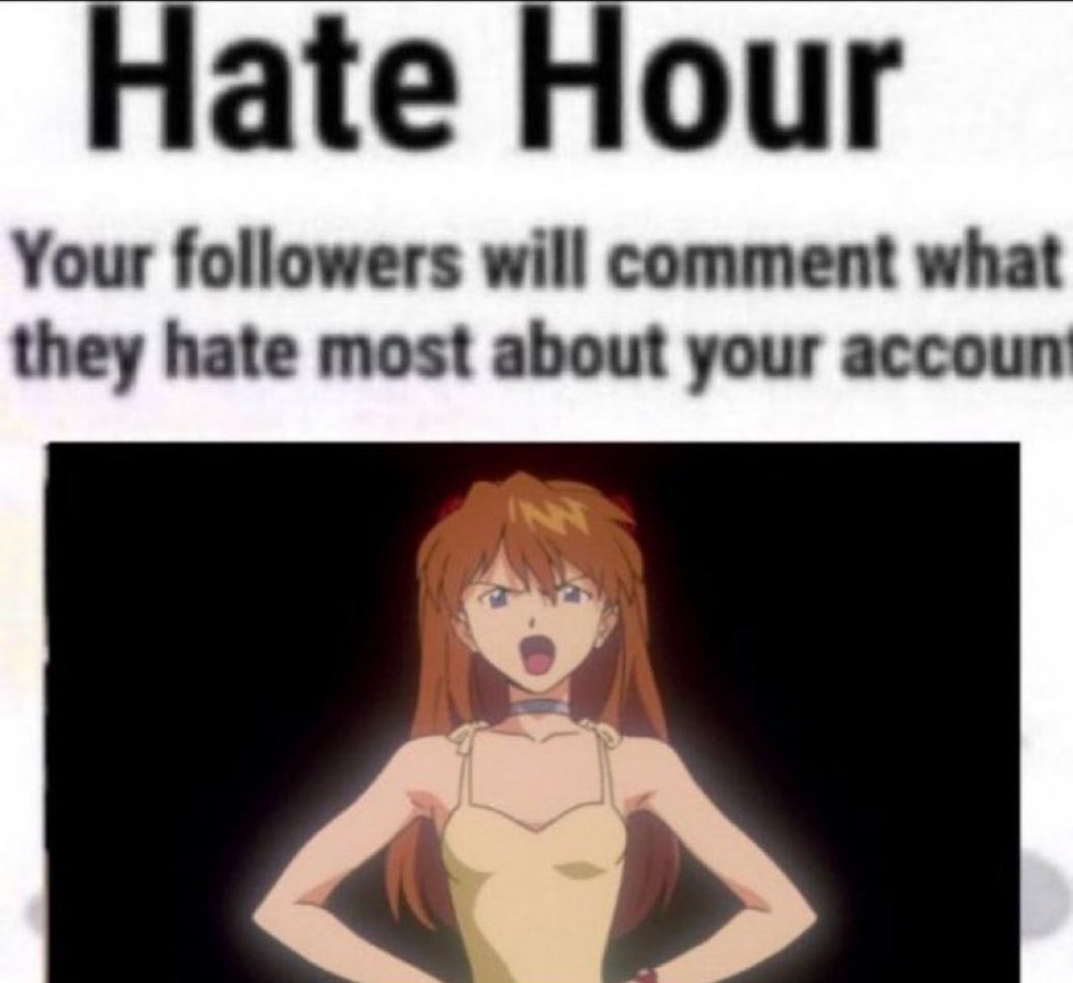 I welcome your hatred.