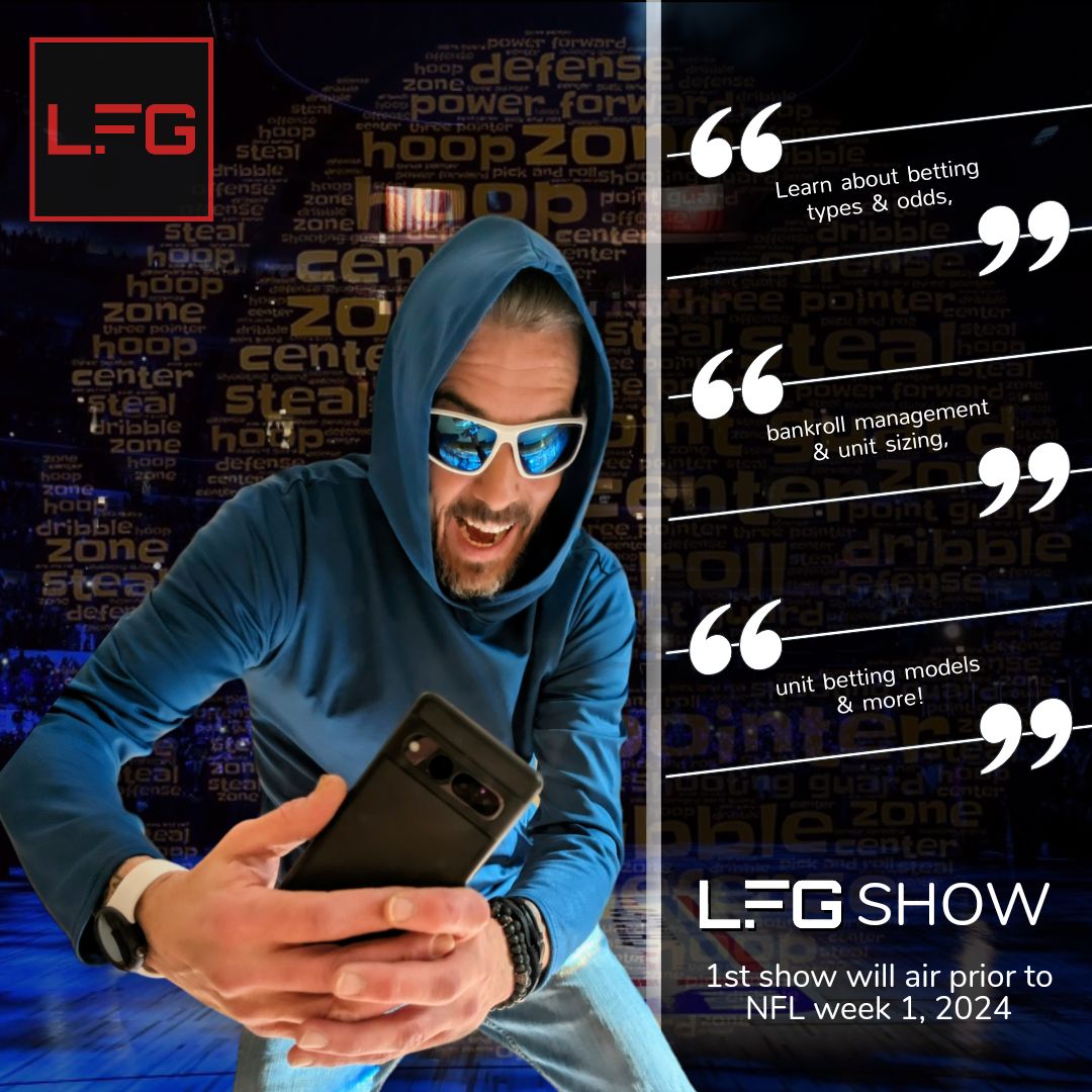 LFG SHOW coming soon! 1st EP. to air prior to the 2024 NFL season. Like/sub/notify to stay informed. ✌️ #letsgo #lfg #lfgshow #beatyourbookmaker #bet #betting #sports #sportsbook #mlb #nba #nfl #nhl #mma #ufc #pga #ncaa