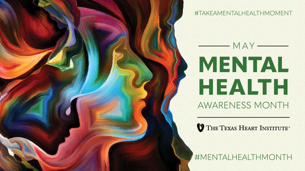 Taking care of your mental health is just as important as taking care of your heart. This month, we encourage you to #TakeAMentalHealthMoment for yourself or someone you love. Visit namigreaterhouston.org/resources/ for resources. #MentalHealthMonth #MentalHealth @NAMICommunicate