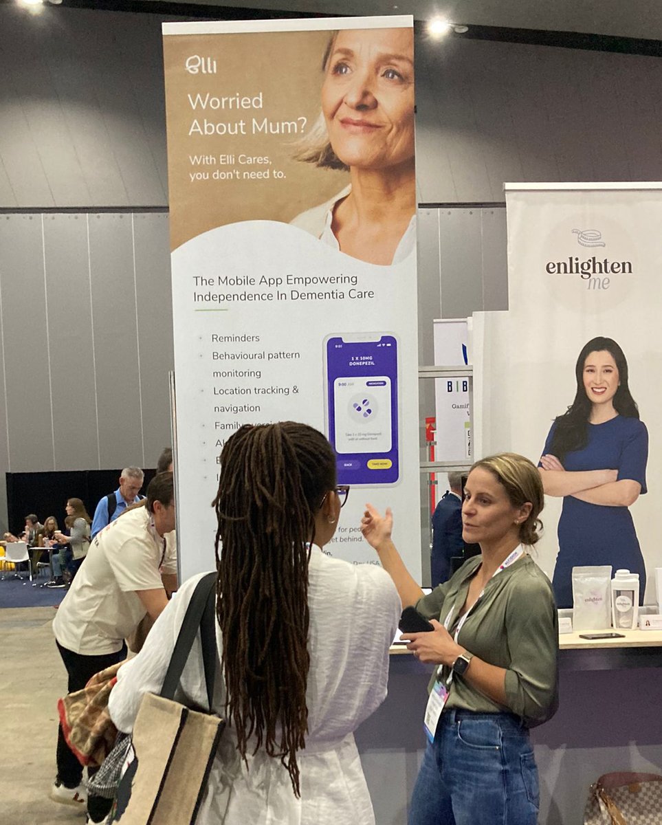 Hi from day one of @digitalhlthfest!
If you are at the MCEC in Melbourne today for day two of the event, pop by and visit Elli Cares at pod 37 to talk all things #dementia tech