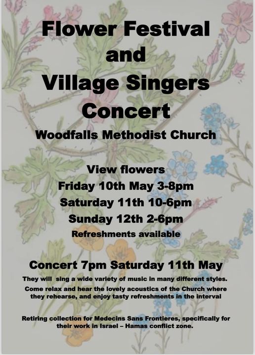 Coming up this weekend: and the weather should be good! #salisbury #woodfalls #flowerfestival #concert