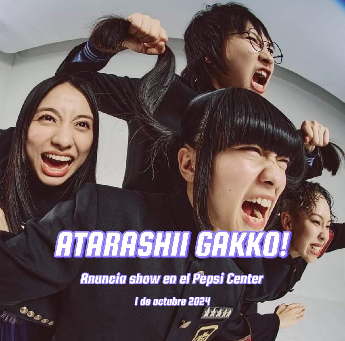 ¡La energía y el talento único de ATARASHII GAKKO! regresan a México! No pierdas la oportunidad de ver a este gran proyecto en el Pepsi Center este 1 de octubre. 🎀🔥

@japanleaders @latamleaders