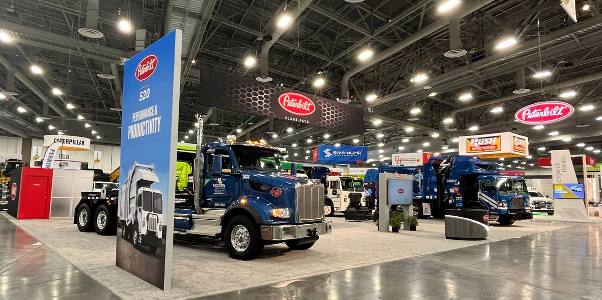 Join us at the Waste Expo today through the 9th to discover the power and efficiency of Peterbilt trucks! Learn More: bit.ly/WasteExpo24 #Peterbilt #PeterbiltTrucks #ZeroEmissions #WasteExpo #WasteExpo2024