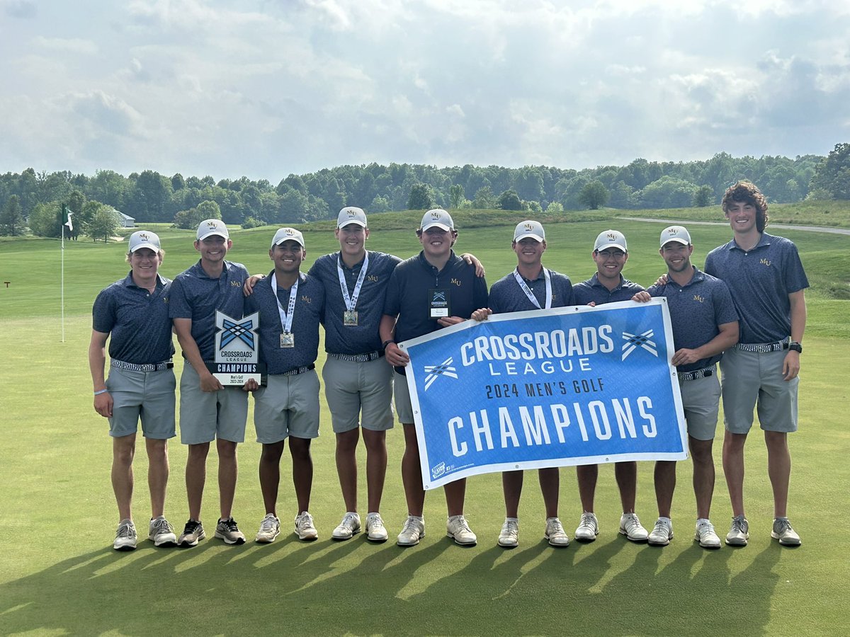 Crossroads League Champions!! Congrats to @MUKnightsgolf on capturing their second consecutive CL Title!! Four All-CL honors for Marian with Lane Zedrick winning medalist honors!