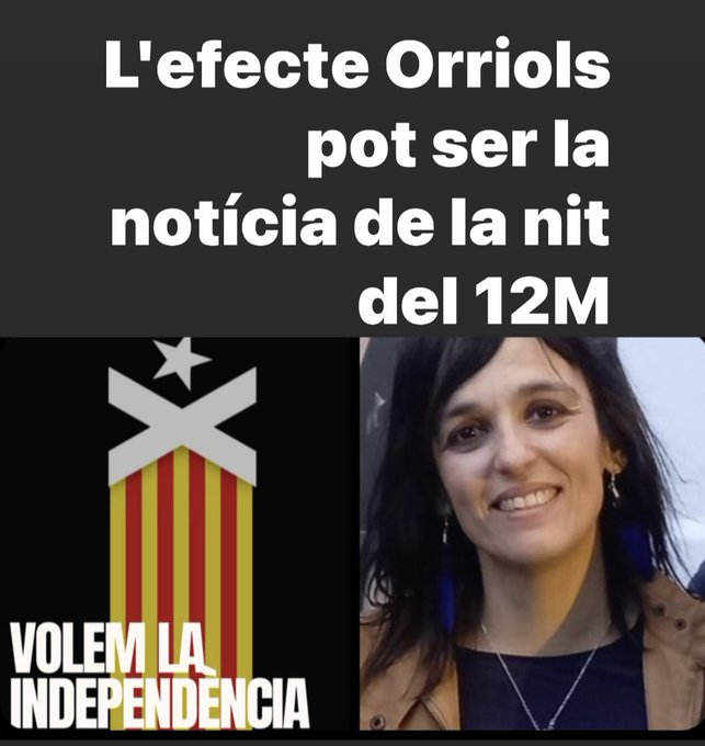 Cada cop conec més gent disposada a votar el partit de la <a href="/orriolsderipoll/">Sílvia Orriols</a>

Al principi, sols saben d'ella que tothom diu que és l'extrema dreta.
Després de sentir-la 30 minuts descobreixen que han estat d’acord amb el 100% del que ha dit.