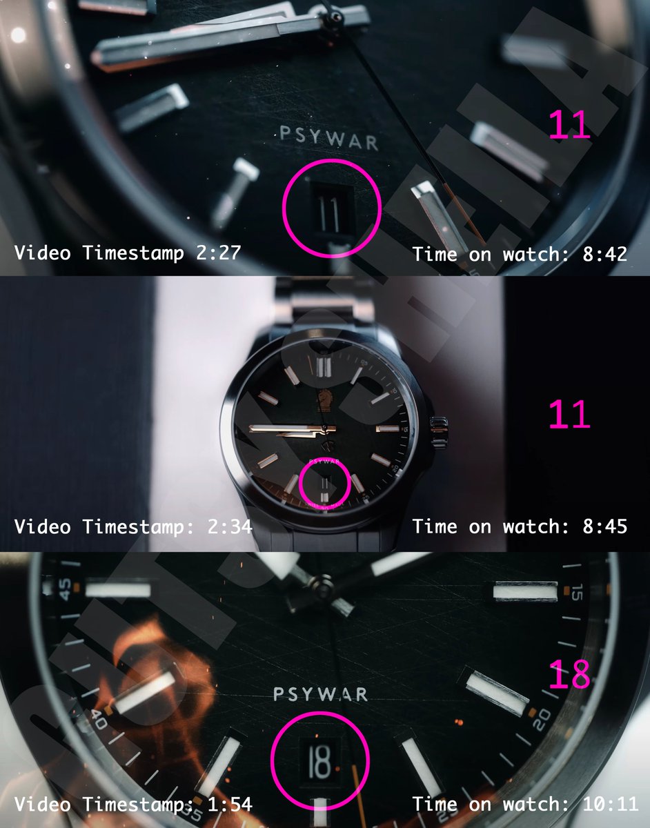 Frens, the 4th Psyop Group sent us a message in their latest “Ghosts In The Machine 2” video. If you put the watches in order by the time displayed on them, then look at the dates on the watches, it’s 11.11.18! “AMERICA WILL BE UNIFIED AGAIN!” The watches in the order that…