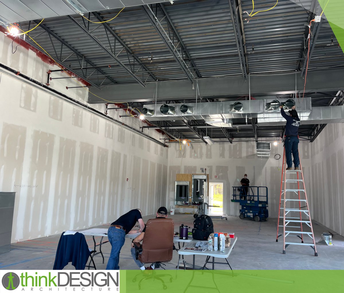 thinkdesignarch's tweet image. At the job site today during week #1 of construction. This will be a new restaurant in which TDA has designed all Architectural and MEP components.    #ThinkDesignArchitecture #TRC #TomRectanwaldConstrictionInc  #thinkbig #thinkdesign